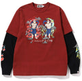 A BATHING APE JAPAN GUARDIANS LAYERED HEAVY WEIGHT L/S TEE