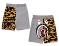 A BATHING APE 1ST CAMO BACK SHARK SWEAT SHORTS