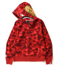 A BATHING APE COLOR CAMO SHARK HOODIE