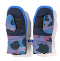A BATHING APE BAPE KIDS GRID CAMO PADDED GLOVES