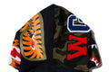 A BATHING APE CRAZY FACE FULL ZIP HOODIE