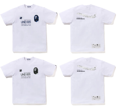 A BATHING APE BAPE x UNDEFEATED UNDFTD TEE