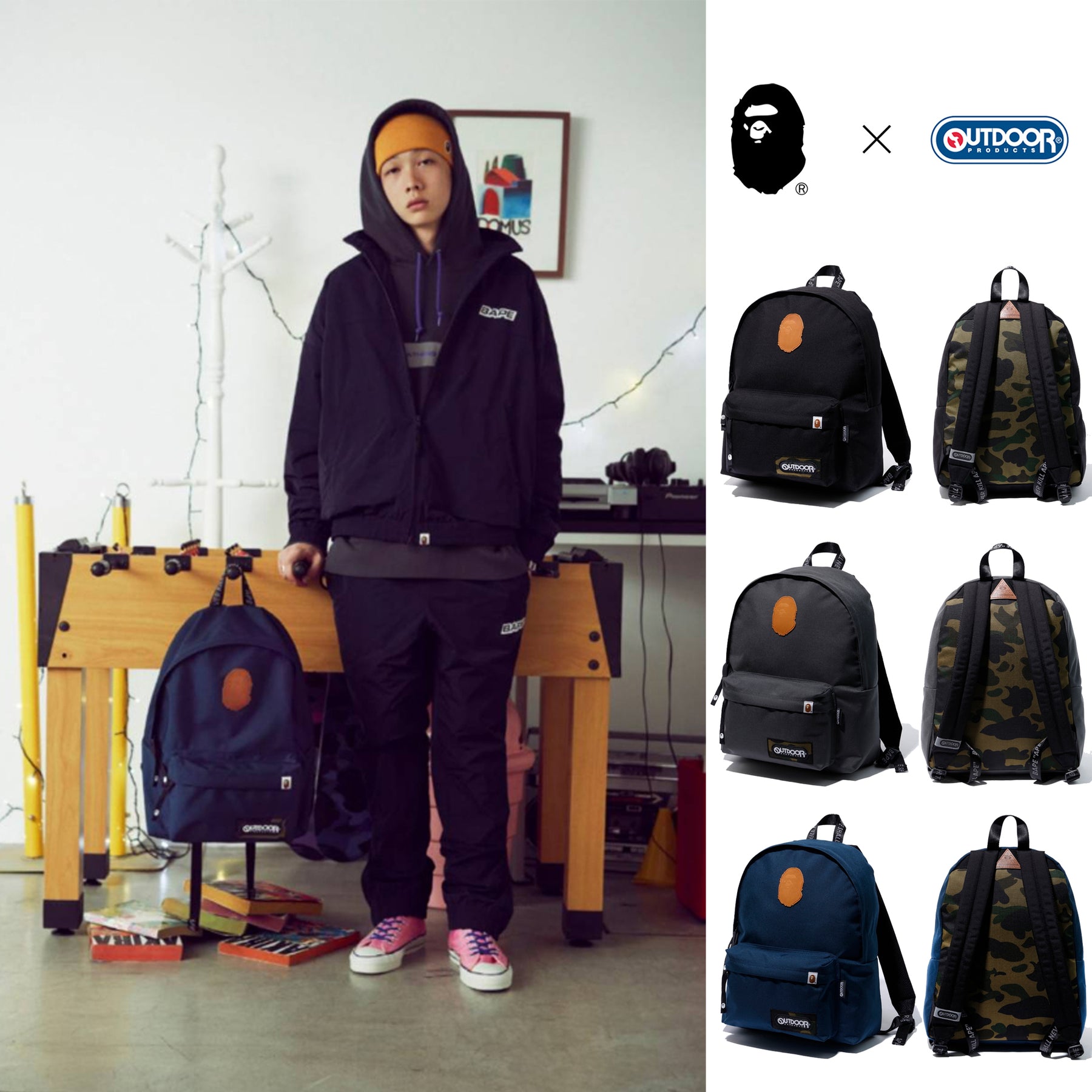 BAPE Backpack A BATHING APE 2019 WINTER Collection Bag SUPREME Ships from  USA