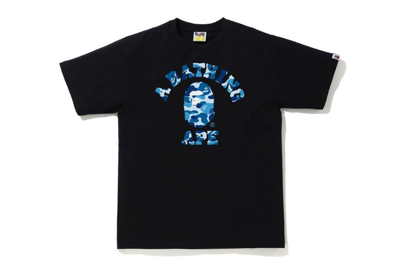 A BATHING APE ABC CAMO COLLEGE TEE