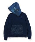 A BATHING APE SAMURAI INDIGO FULL ZIP HOODIE