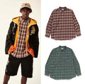 A BATHING APE MINI BAPE CHECK LOOSE FIT SHIRT