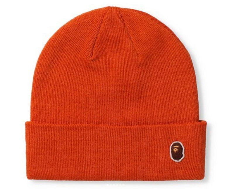 A BATHING APE APE HEAD ONE POINT KNIT CAP