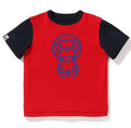 A BATHING APE BAPE KIDS BABY MILO COLLEGE REVERSIBLE TEE