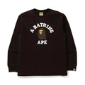 A BATHING APE COLLEGE L/S TEE