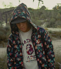 A BATHING APE BAPE x GHOSTBUSTERS CAMO FULL ZIP HOODIE