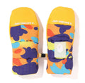 A BATHING APE BAPE KIDS GRID CAMO PADDED GLOVES