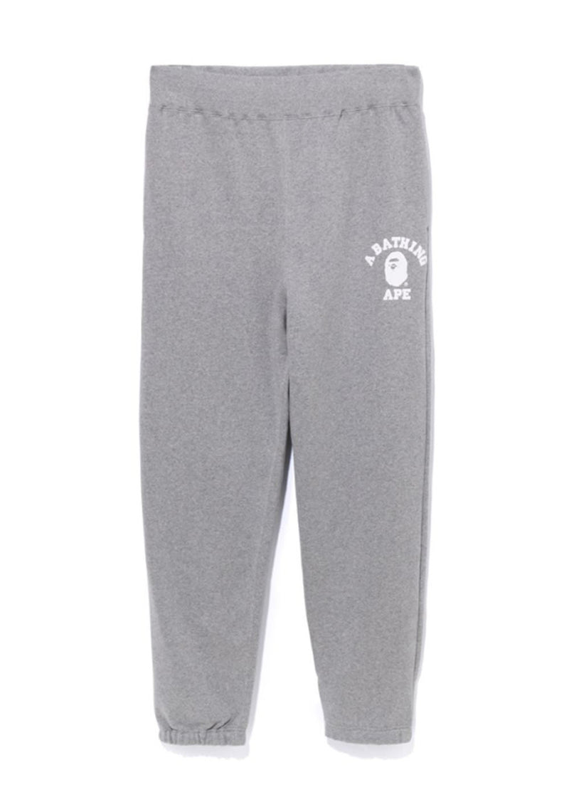 A BATHING APE COLLEGE WIDE FIT SWEAT PANTS