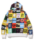 A BATHING APE BAPE CLASSIC LOGO LOOSE FIT PULLOVER HOODIE