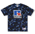 A BATHING APE × RUSSELL ATHLETIC BAPE x RUSSELL COLOR CAMO TEE