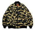 A BATHING APE 1ST CAMO NYLON TWILL MA-1 JACKET