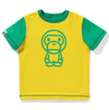 A BATHING APE BAPE KIDS BABY MILO COLLEGE REVERSIBLE TEE