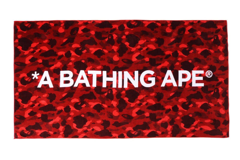 A BATHING APE COLOR CAMO BEACH TOWEL