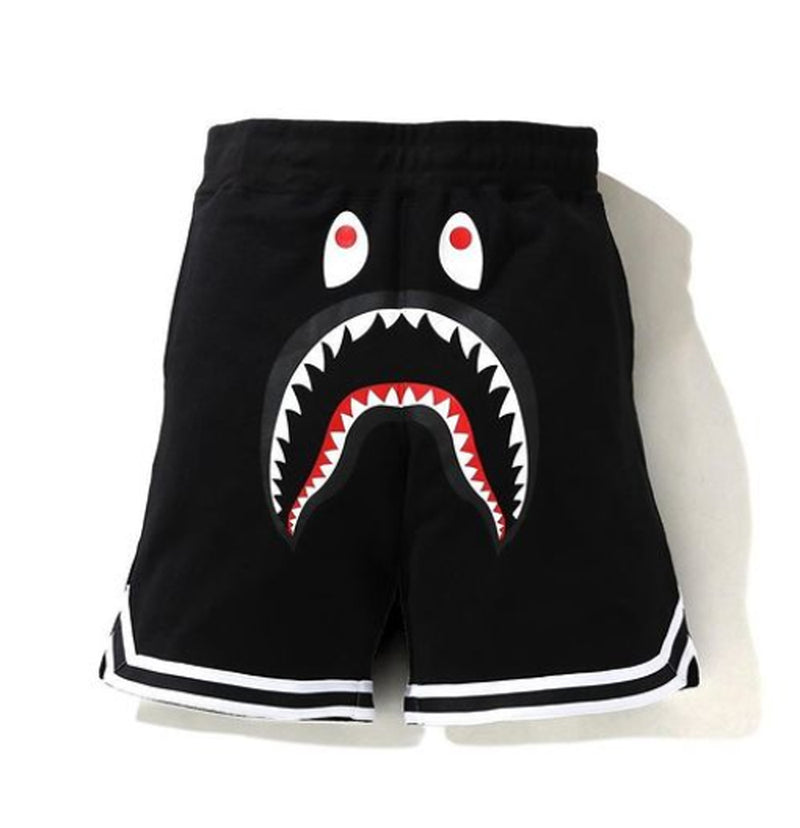A BATHING APE SHARK BASKETBALL SWEAT SHORTS