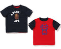 A BATHING APE BAPE KIDS BABY MILO COLLEGE REVERSIBLE TEE