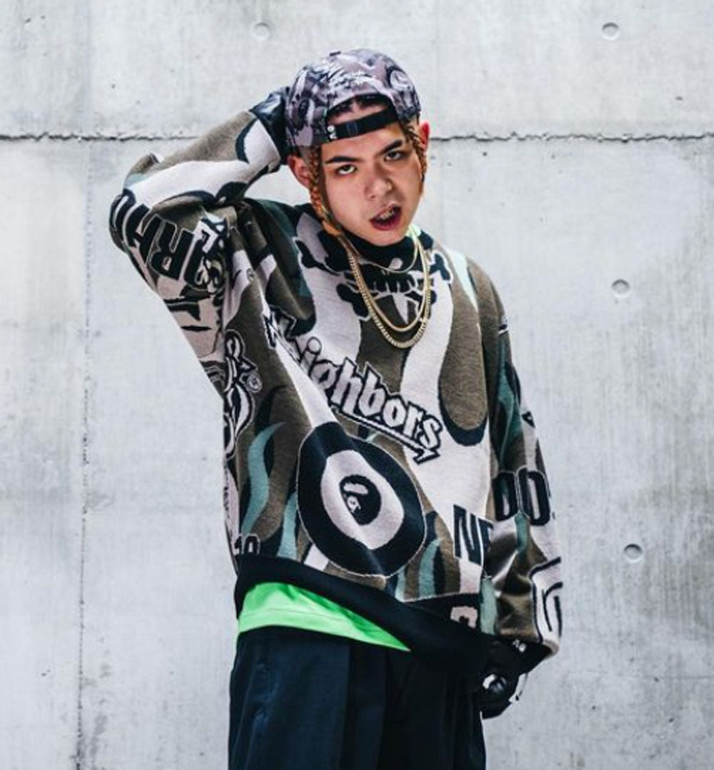 A BATHING APE BAPE x NEIGHBORHOOD RELAXED FIT KNIT