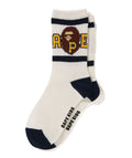 A BATHING APE BAPE KIDS APE HEAD LINE RIB SOCKS