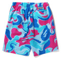 A BATHING APE MARBLE CAMO SHORTS