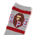 A BATHING APE BAPE KIDS APE HEAD LINE RIB SOCKS