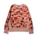 A BATHING APE Ladies' 1ST CAMO WIDE CREWNECK