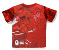A BATHING APE BAPE KIDS BAPE X DC SUPERMAN COLOR CAMO TEE