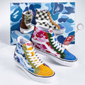 A BATHING APE BAPE X VANS MULTI CAMO SK8-HI w/ Keychain