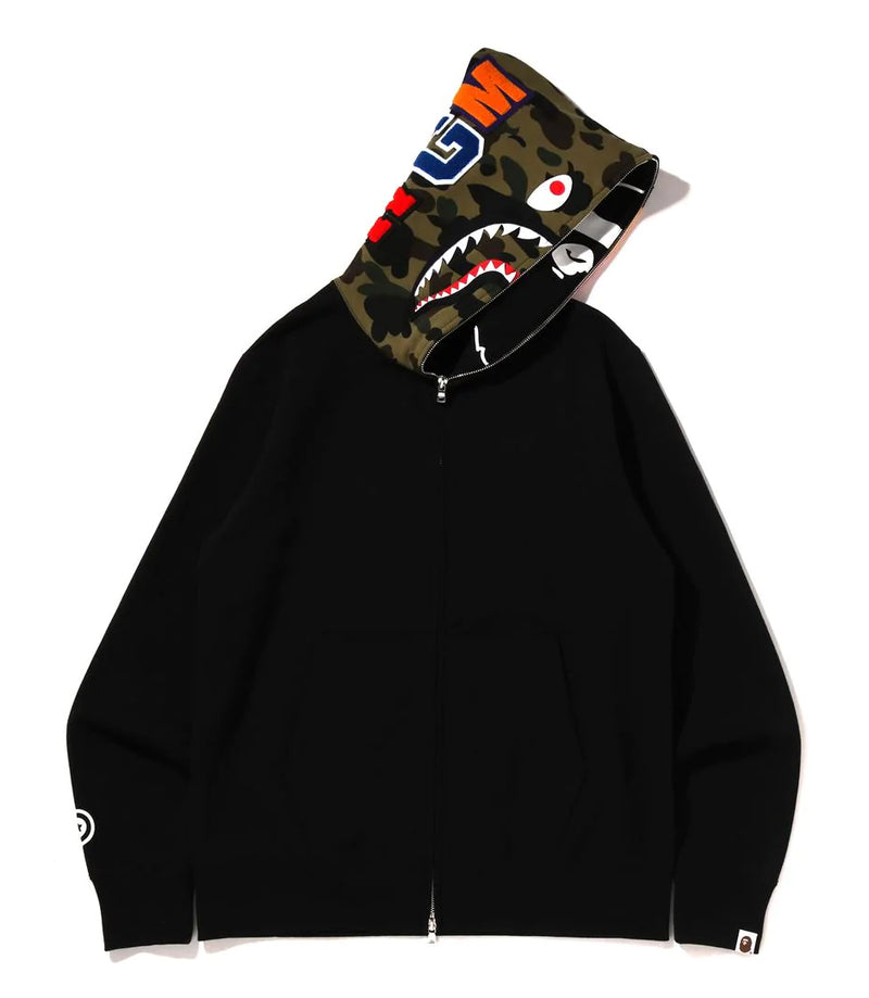 A BATHING APE CRAZY FACE FULL ZIP HOODIE