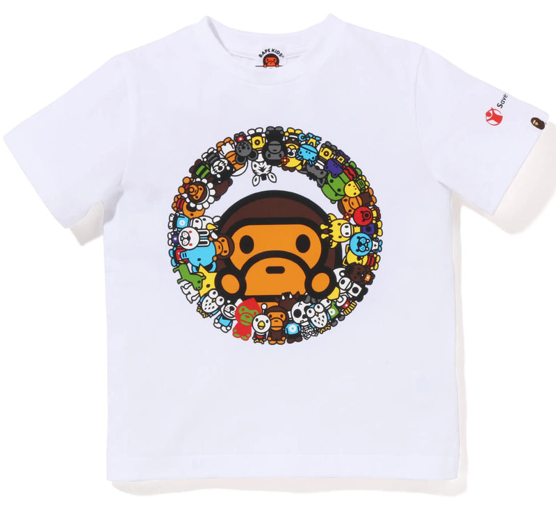 A BATHING BAPE KIDS APE BABY MILO X SAVE THE CHILDREN TEE