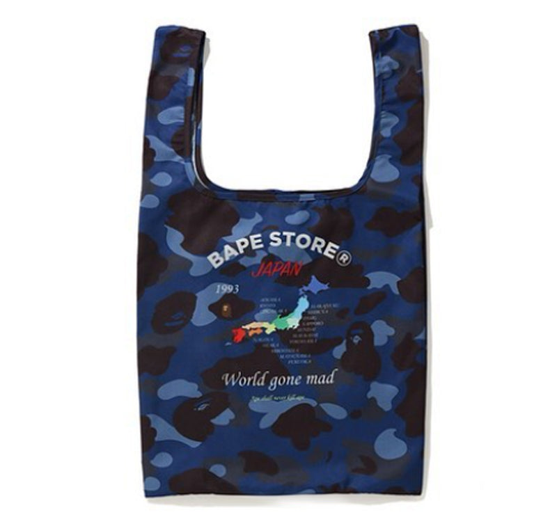 A BATHING APE COLOR CAMO SHOPPING BAG ( L )