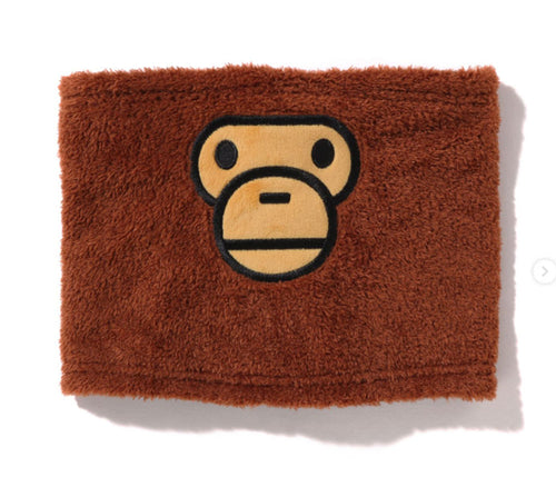 A BATHING APE BAPE KIDS BABY MILO BOA NECK WARMER