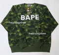 A BATHING APE COLOR CAMO CRYSTAL STONE RELAXED FIT CREWNECK