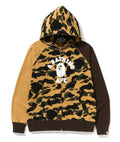 A BATHING APE 1ST CAMO CRAZY COLLEGE FULL ZIP HOODIE