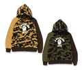A BATHING APE 1ST CAMO CRAZY COLLEGE FULL ZIP HOODIE
