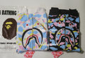 A BATHING APE Ladies' NEW MULTI CAMO CROPPED SHARK FULL ZIP HOODIE
