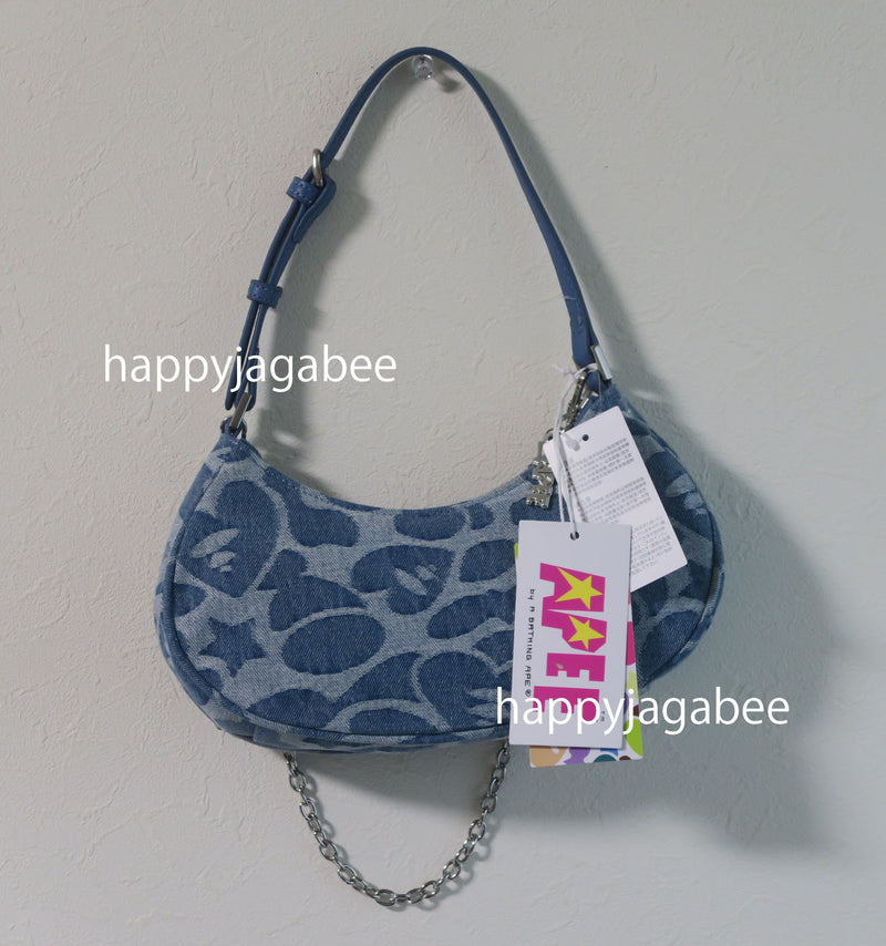 A BATHING APE - APEE PATTERN DENIM BAG #1