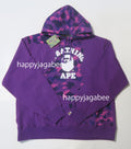 A BATHING APE COLOR CAMO COLLEGE CUTTING RELAXED FIT HOODIE