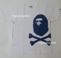 A BATHING APE BIG APE CROSSBONE PIGMENT PRINT TEE