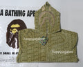 A BATHING APE BAPE LOGO MONOGRAM VELOUR SHARK FULL ZIP HOODIE