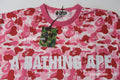A BATHING APE ABC CAMO MESH RELAXED L/S TEE