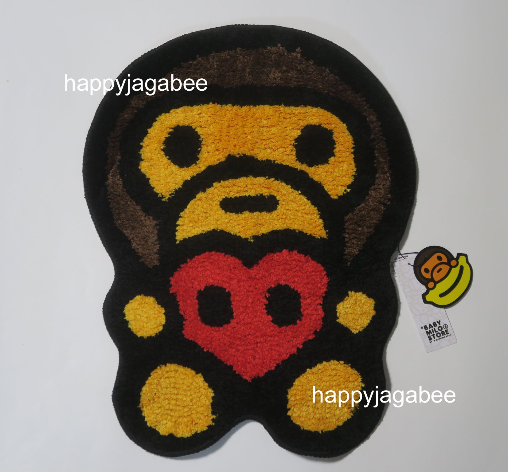 BAPE Baby Milo Face Banana Rug – WRLDWIDEFITS