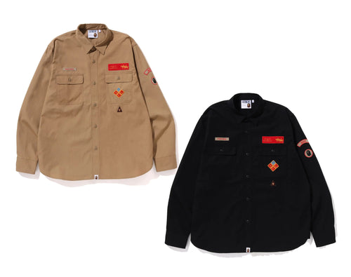 A BATHING APE BAPE RELAXED BOYSCOUT SHIRT