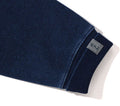 A BATHING APE SAMURAI INDIGO FULL ZIP HOODIE