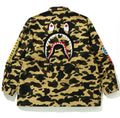 A BATHING APE 1ST CAMO SHARK RELAX MILITARY SHIRT