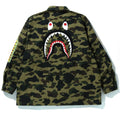 A BATHING APE 1ST CAMO SHARK RELAX MILITARY SHIRT