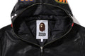 A BATHING APE LEATHER SHARK FULL ZIP JACKET