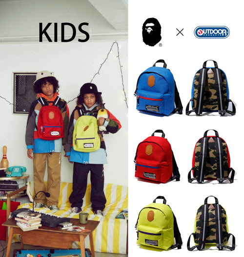 A BATHING APE BAPE × OUTDOOR PRODUCTS DAY PACK for KIDS - happyjagabee store
